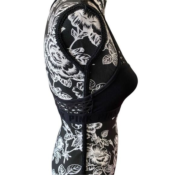 Victorias Secret Pink Ultimate Unlined Fishnet Sports Bra Workout Yoga Athletic - Picture 4 of 15